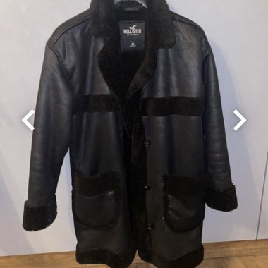 Manteau noir Hollister