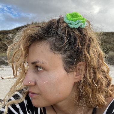 Crochet Hair Flower