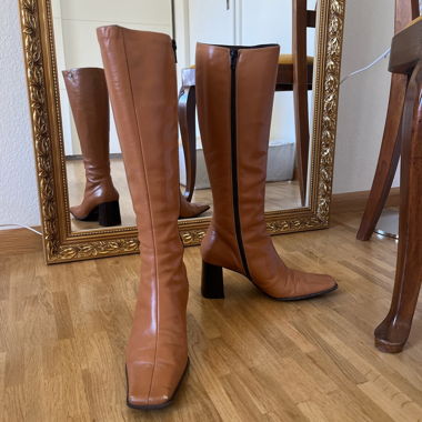 Buffalo leather boots