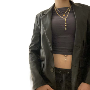 elegant black blazer jacket