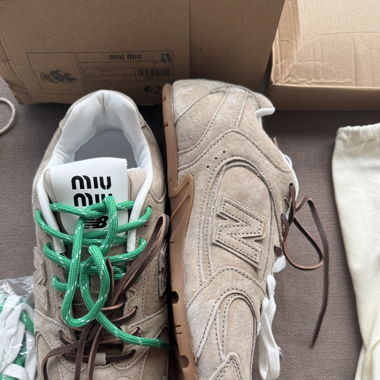 New balance 530 sl x miu miu Ledersneakers