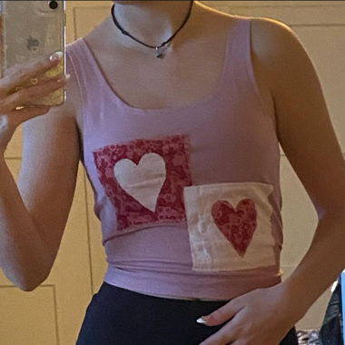 Cute heart Top
