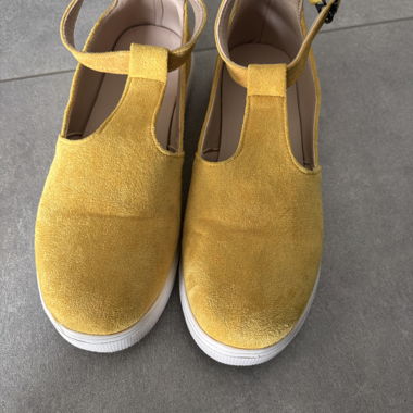 Chaussures jaunes plateforme taille 39