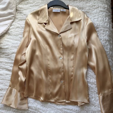 Blouse vintage en satin