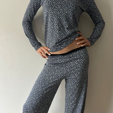 Set loungewear floreale in due pezzi