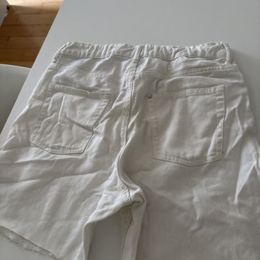 Shorts en denim blanc