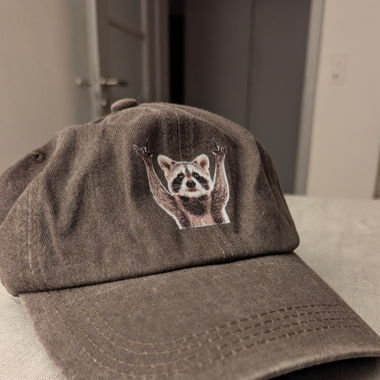 Raccoon cap