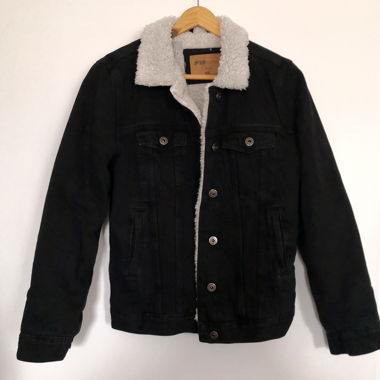 gefütterte Jeansjacke