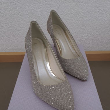 Damenschuhe, Gold Medallic Gr. 36 Rainbow, Neu
