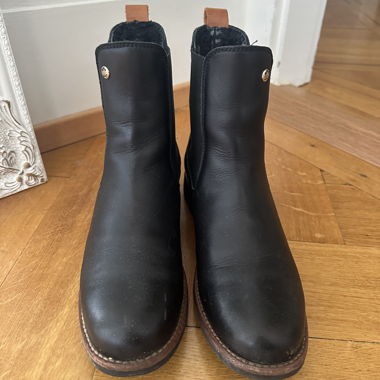 Stivali Panama Jack impermeabili in pelle con pelliccia