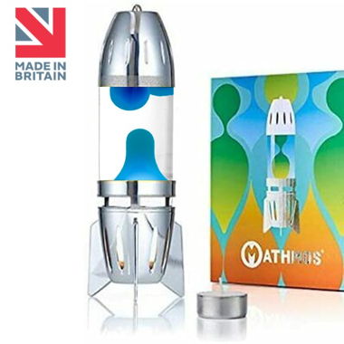 Mathmos Fireflow R1 Kerzen Lavalampe Klar/Blau