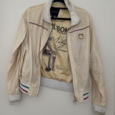 Giacca satinata da donna Nickelson crema