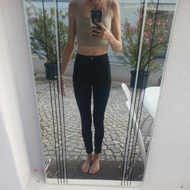 Schwarze Jeans 