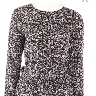 Playsuit mit Blumen-Print aus Viskose