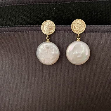 Boucles d'oreilles en perles d'eau douce
