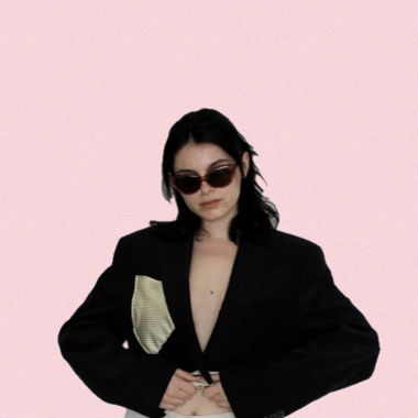 upcycled blazer with an old tie 