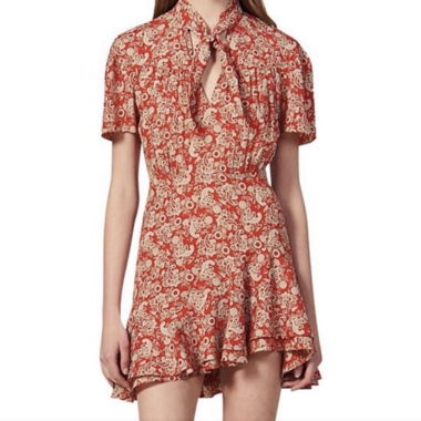 Abito Sandro rosso Paisley
