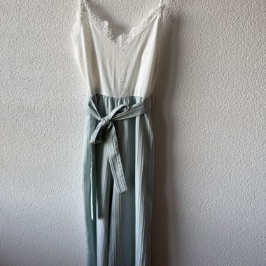 Jumpsuit with Lace Top