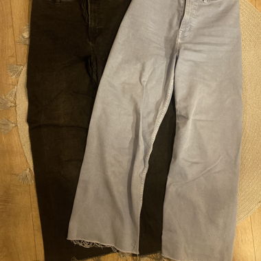 Lotto di 2 pantaloni, nero e azzurro chiaro