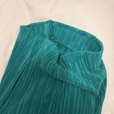 Gonna lunga verde plissee XS
