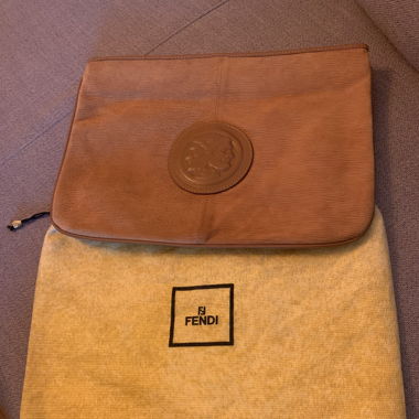 Große Fendi Clutch aus den 70er Jahren, sehr selten