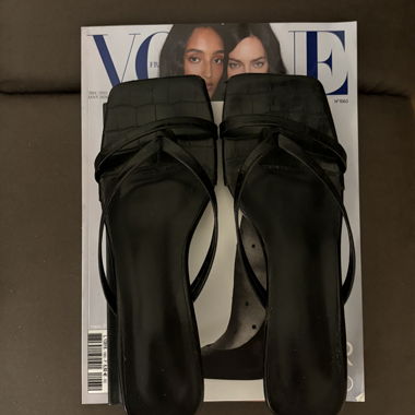 Sandales à talons noires