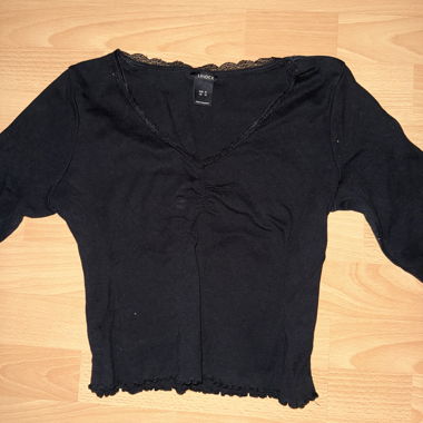 Lindex schwarzes Langarmshirt