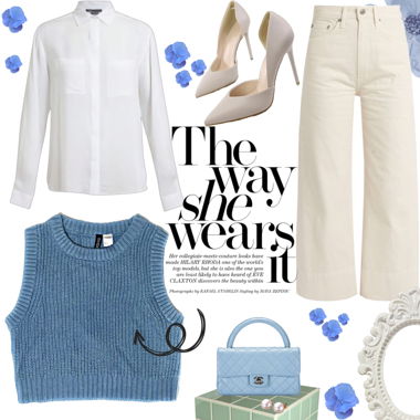 Pullunder Blau