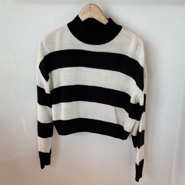 Pull tricot fin