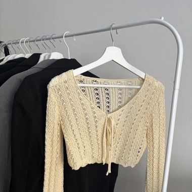 cropped cardigan