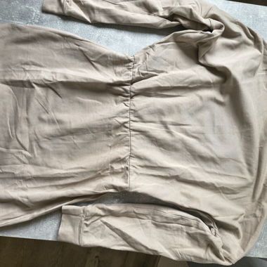 Beige Longsleeve-Kleid