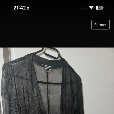 Chemise transparente 