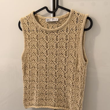 Zara Stricktop ärmellos