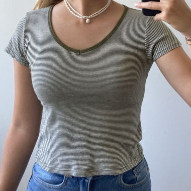 Gestreiftes T-shirt