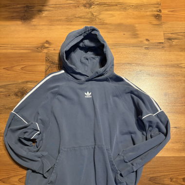 Dunkel Blauer Adidas Pullover Grösse XL