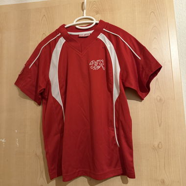 Maglia sportiva rossa Svizzera