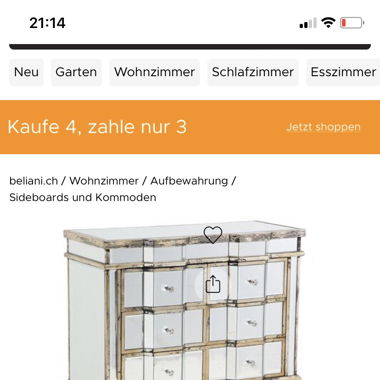 Kommode mit Spiegel
