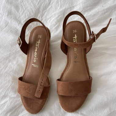 Sandales compensées Tamaris (marron)