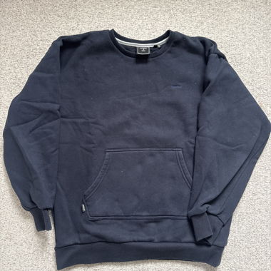 Navy Sweatshirt mit Tasche