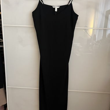 Black slip dress