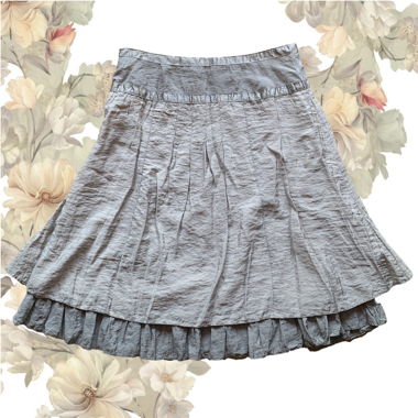 Promod grey Maxi Skirt Silk Blend