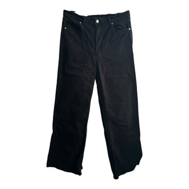 Wide-leg jeans black