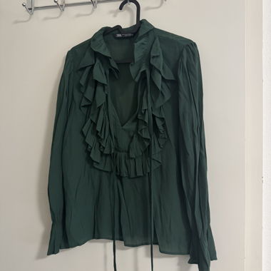 ZARA Ruffle Blouse