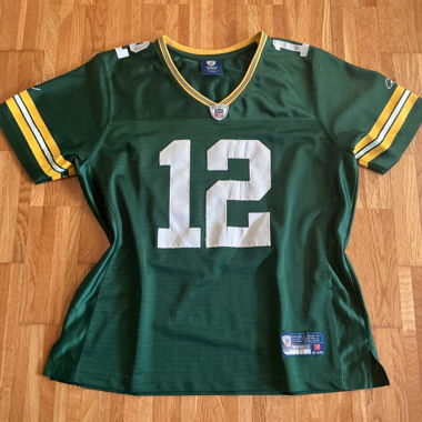 Maglia da football americano verde NFL #12 vintage