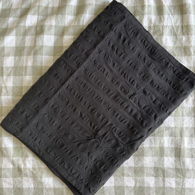 Black Table Runner