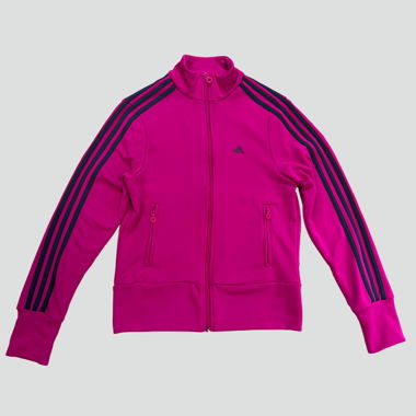 Vintage style Adidas dark pink track jacket