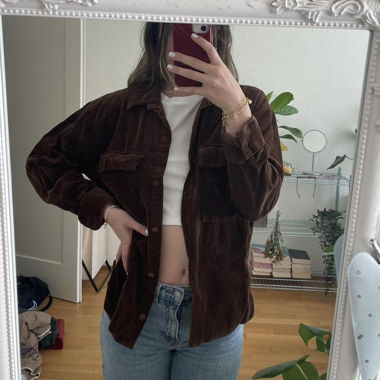Brown Pull&Bear corduroy jacket