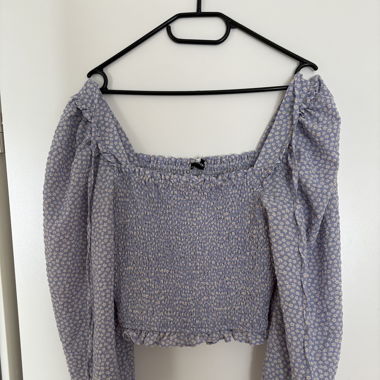 C&A Sommerbluse mit Puffärmeln Gr. 40