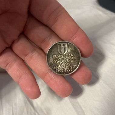 Swiss Commemorative Coin 1957