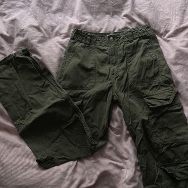 ZARA khaki cargo trousers